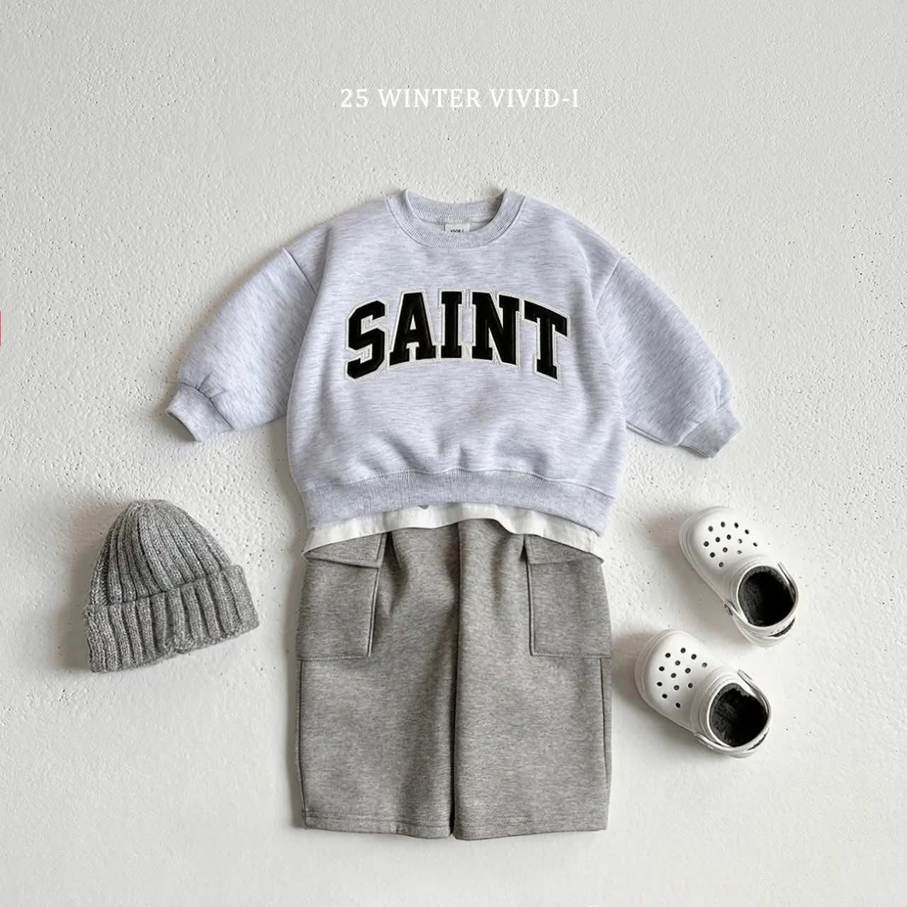 Vivid 側蓋口袋工裝褲 (75-135cm)