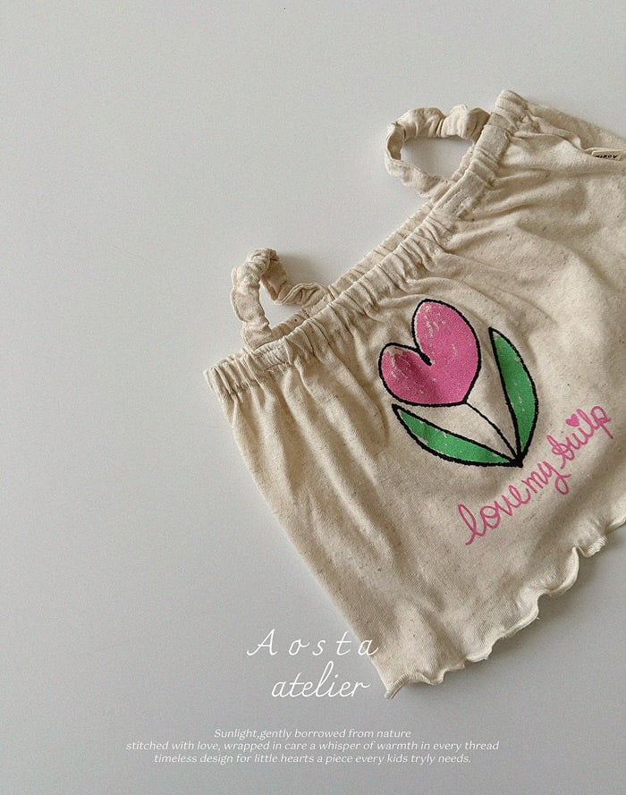 aosta Linen tulip blouse (70-110cm)