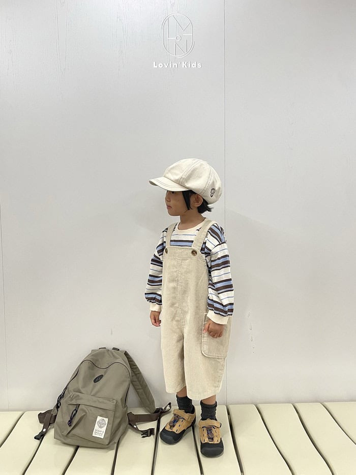 lovin corduroy suspender 6part pants (80-125cm)