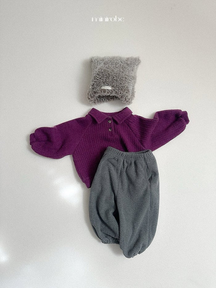 minirobe teddy jogger pants (75-110cm)