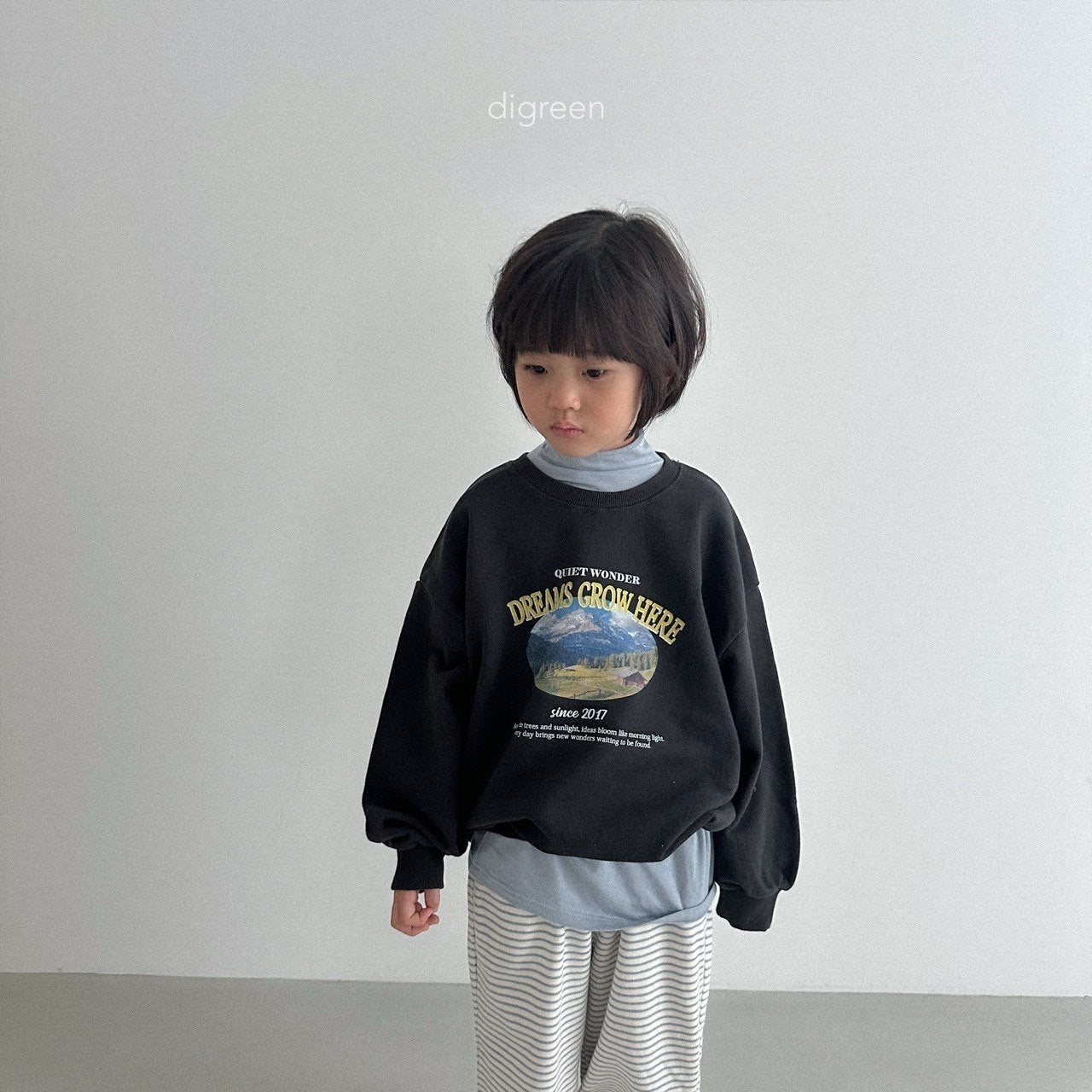 digreen stretchy soft turtleneck (90-130cm)