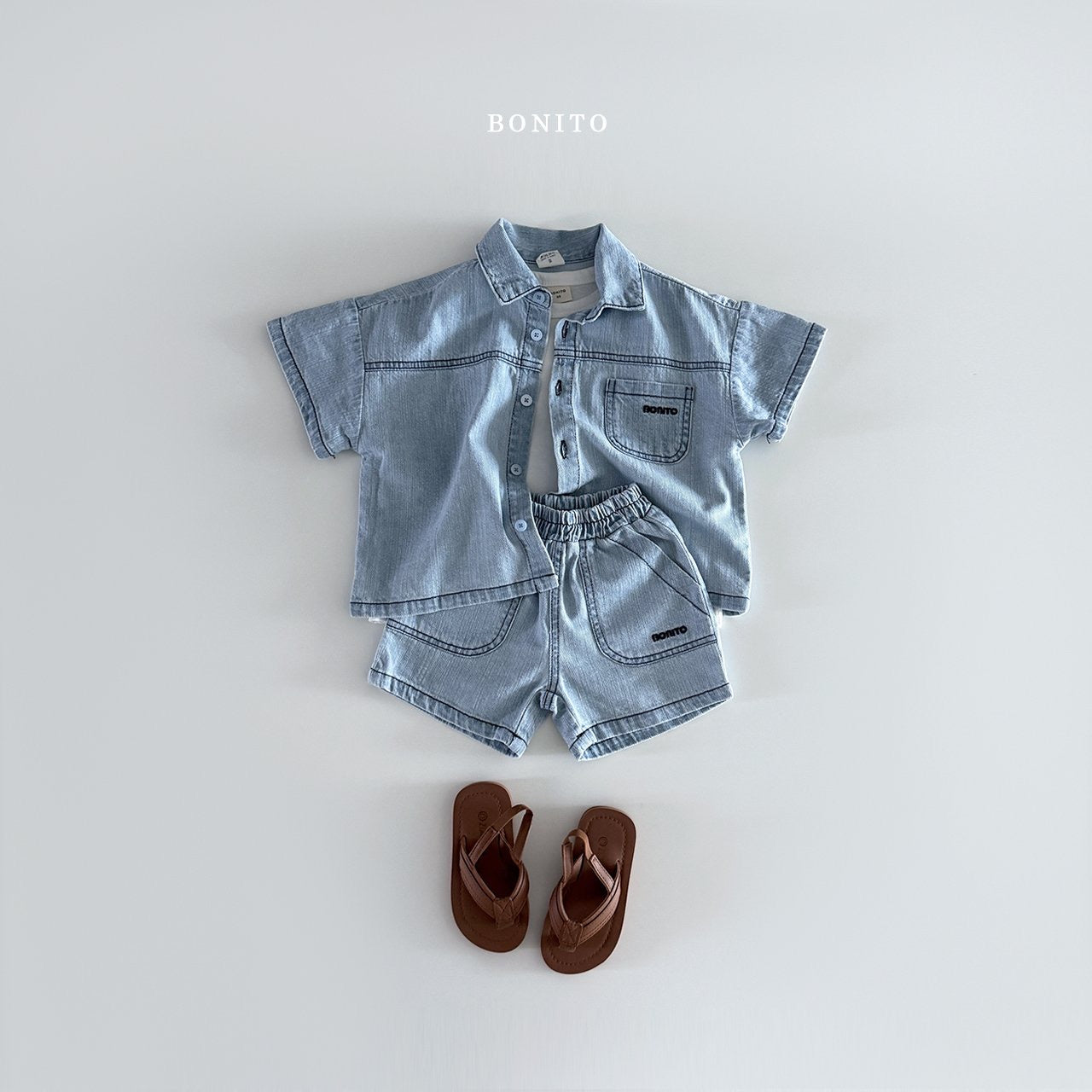 bonito fatigue denim pants (70-140cm)