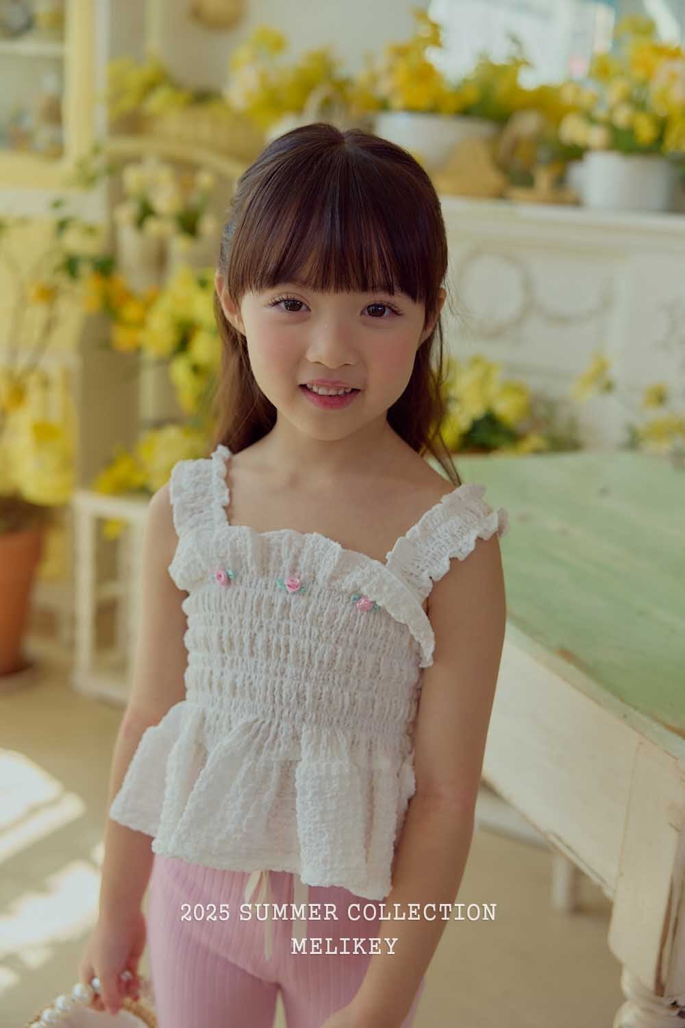 melikey sam rose sleeveless blouse (80-140cm)