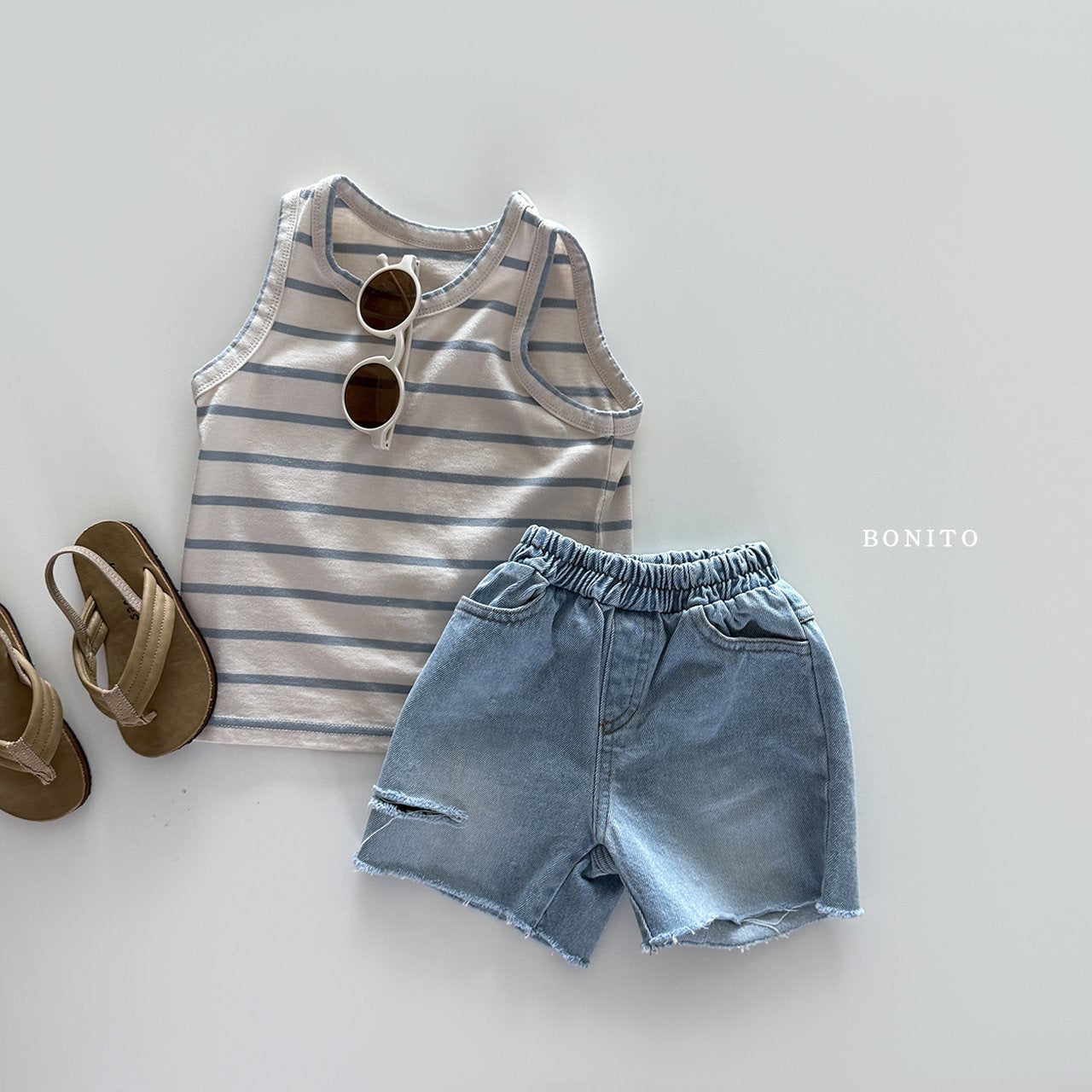 bonito border tank top (70-140cm)