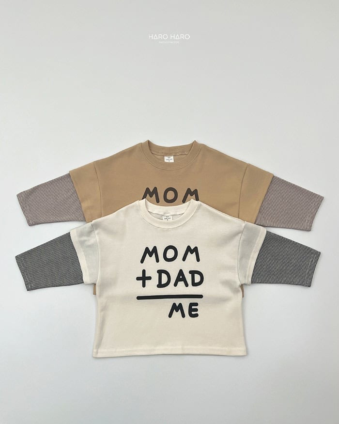HAROHARO its me layered tee (85-140cm)