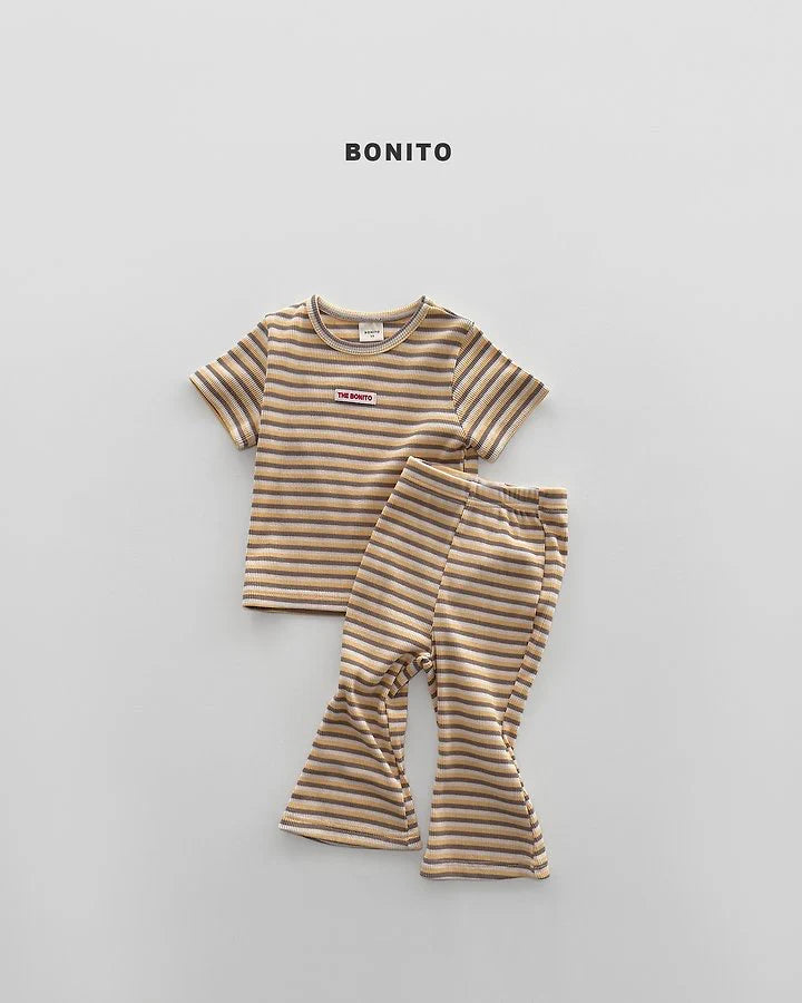 Bonito slim stripe set (~80-140cm)