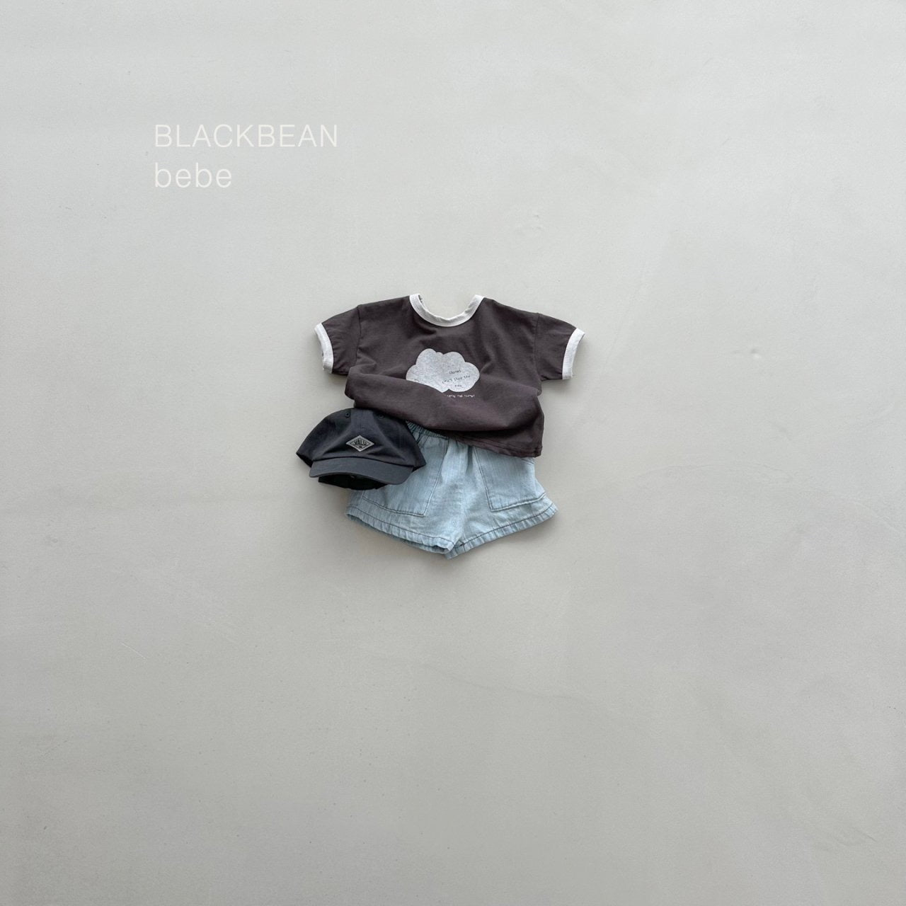 blackbean cloud bebe tee (3-18m)