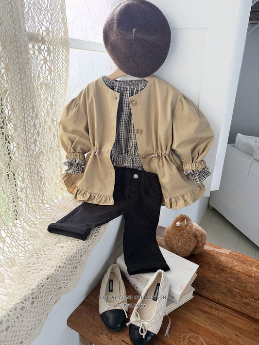 melikey momo frill trench coat (~80-140cm)