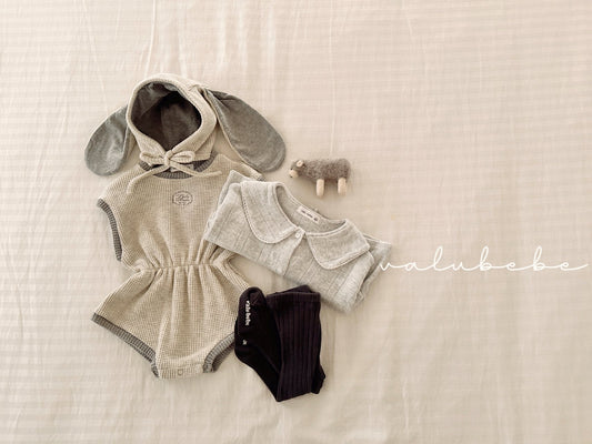 valubebe croffle color block suit (6-18m)