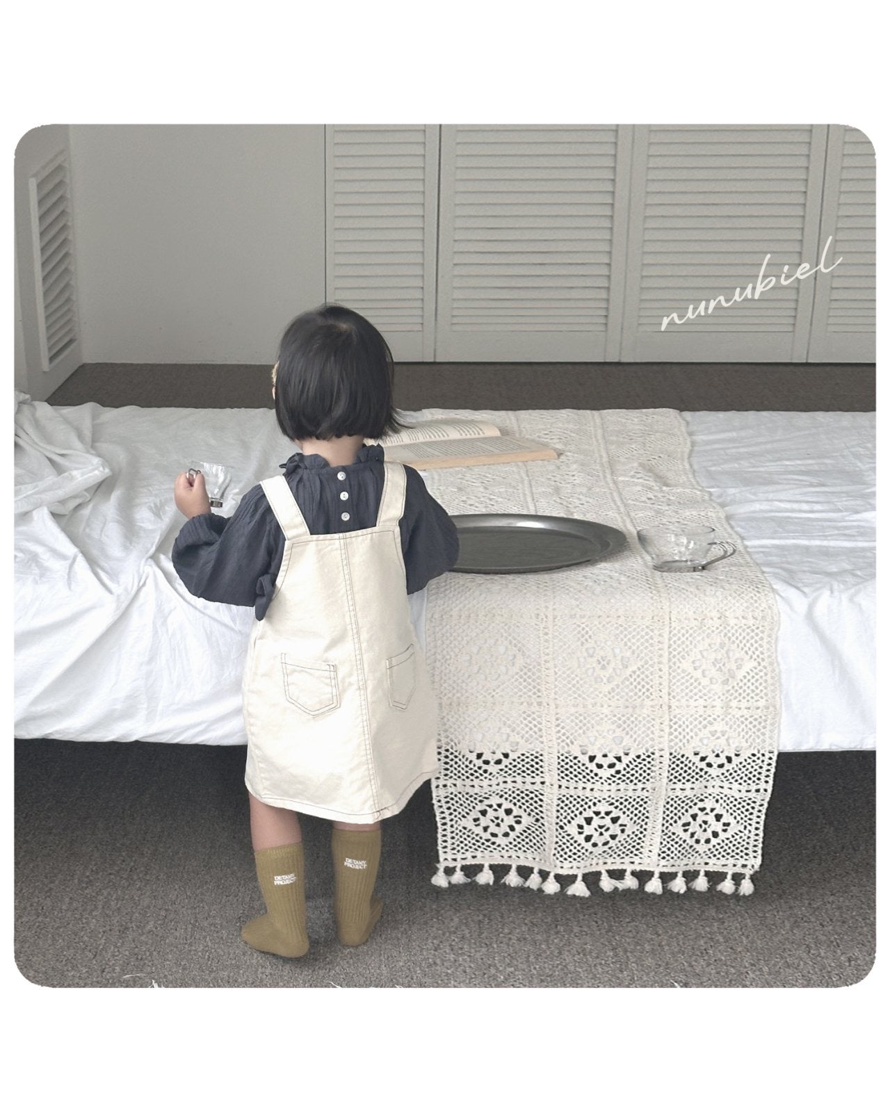 nunubiel pocket denim dress (75-120cm)