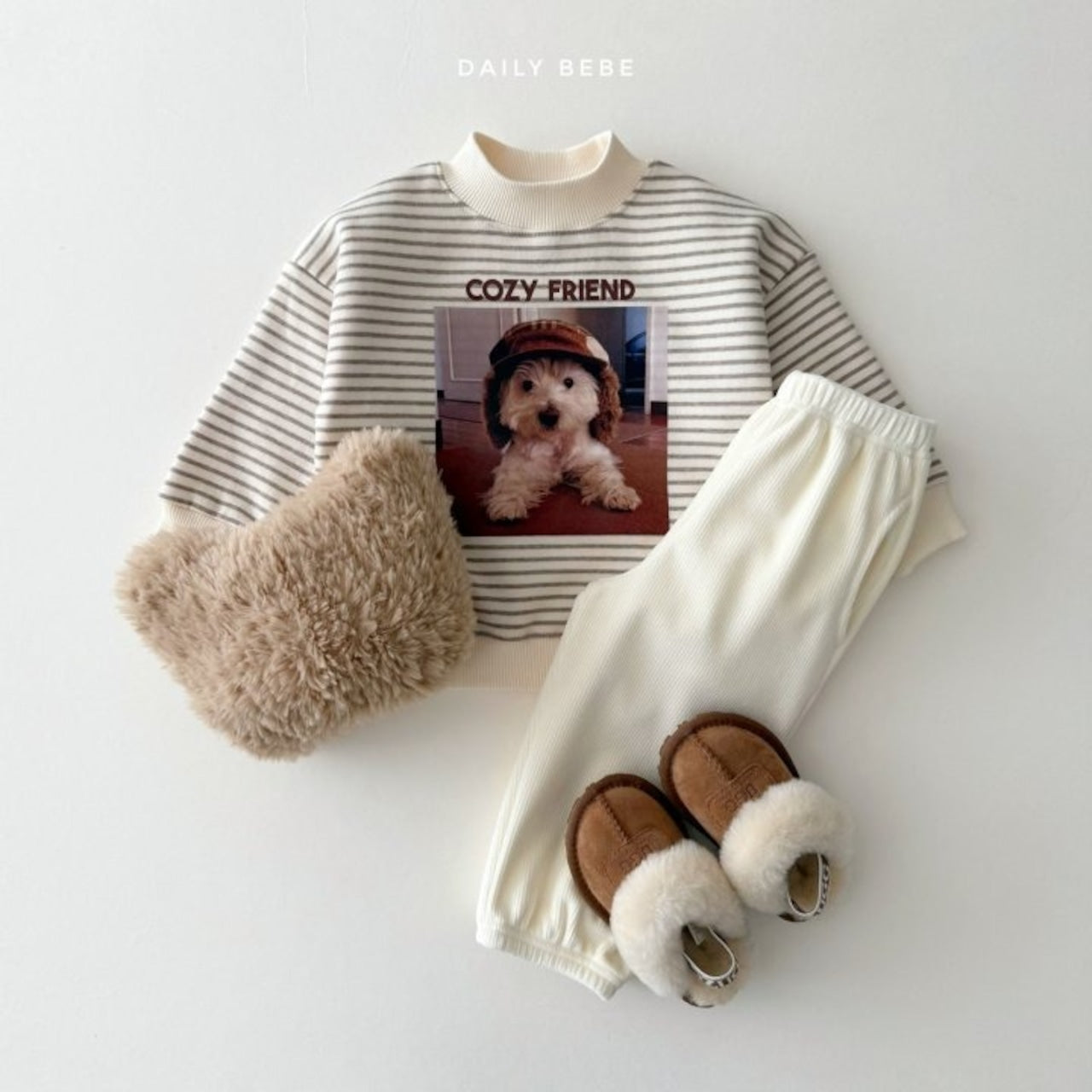 Dailybebe puppy half moon sweatshirt (75-140cm)