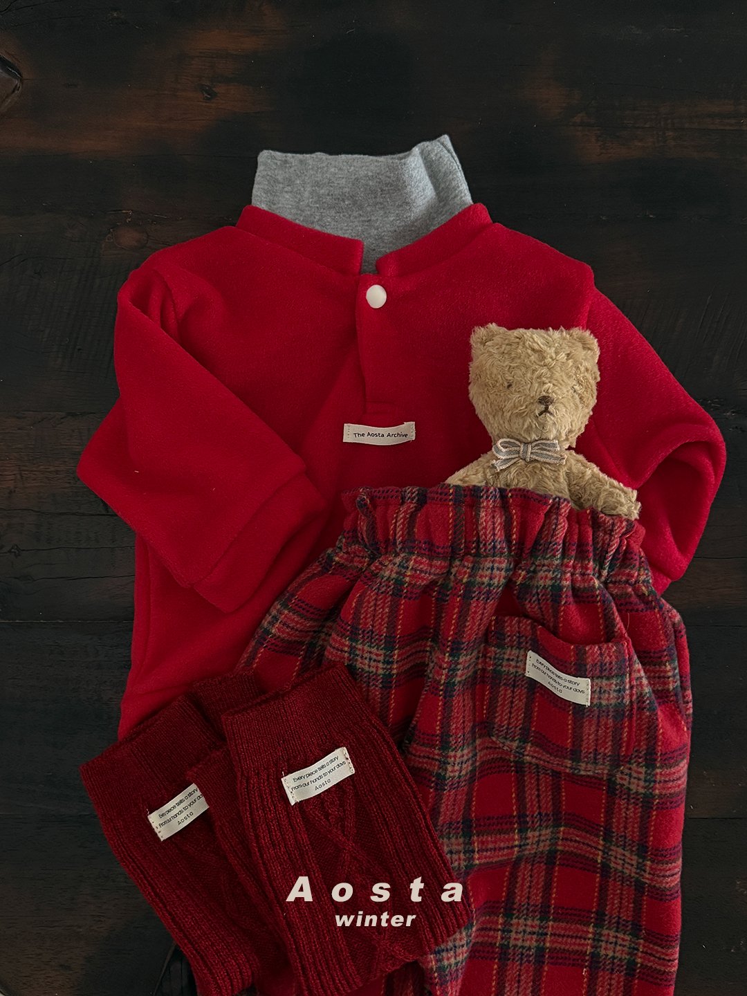 Aosta check pants (~70-115cm)