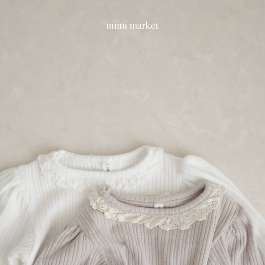 mimi market torsion lace tee (75-90cm)
