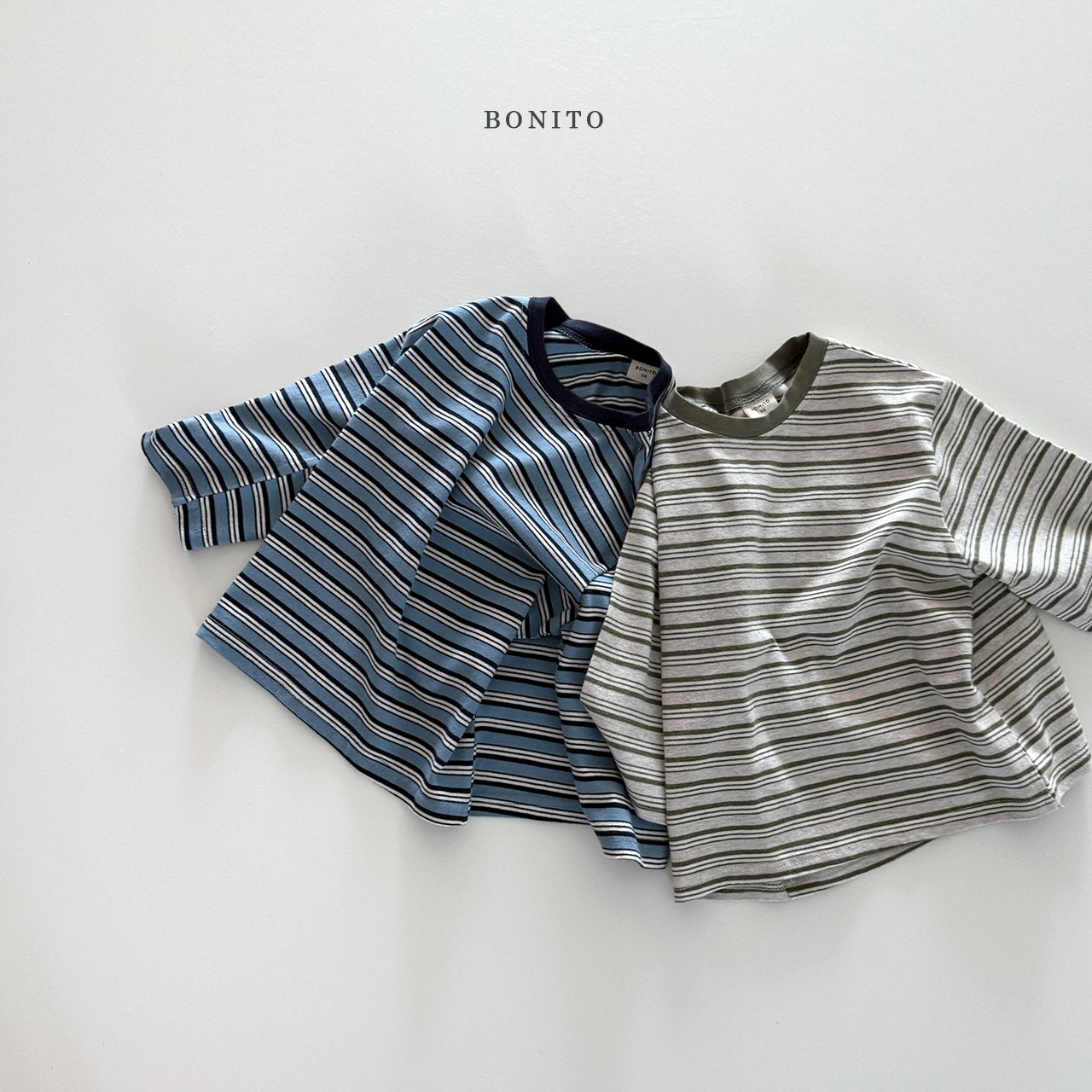 bonito collar tone on tone st tee (~80-140cm)