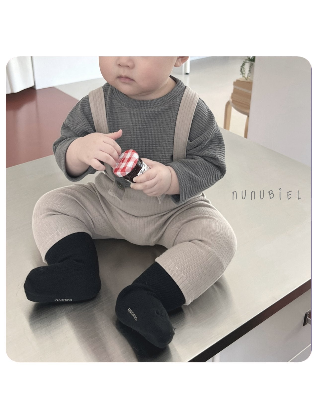 nunubiel bebe waffle t-shirt (3-18m)