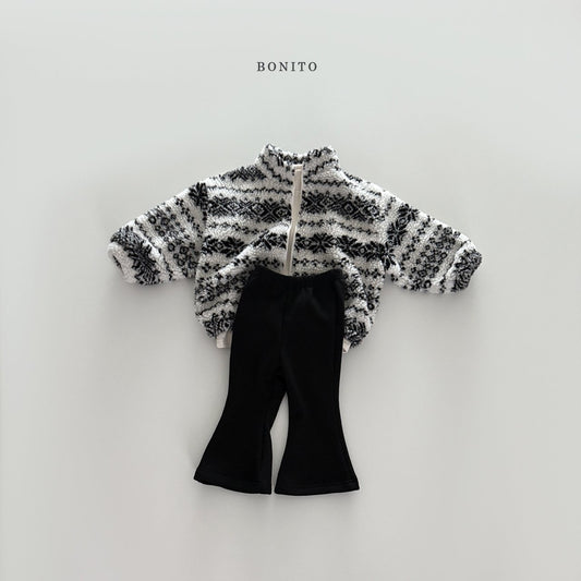 Bonito snowflake tumble zip-up (~80-140cm)