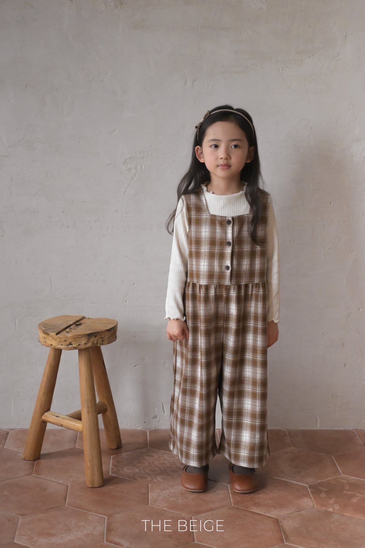 the beige suspender pants (80-120cm)