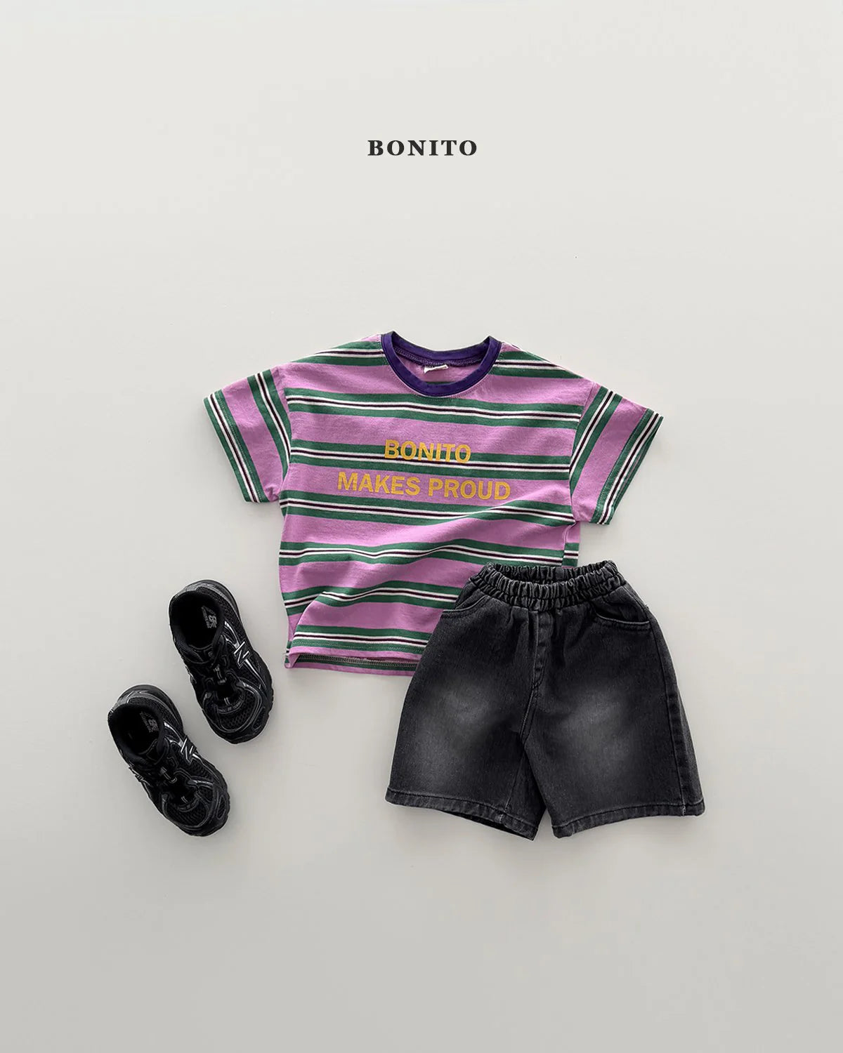 Bonito bermuda brushed denim pants (~80-140cm)