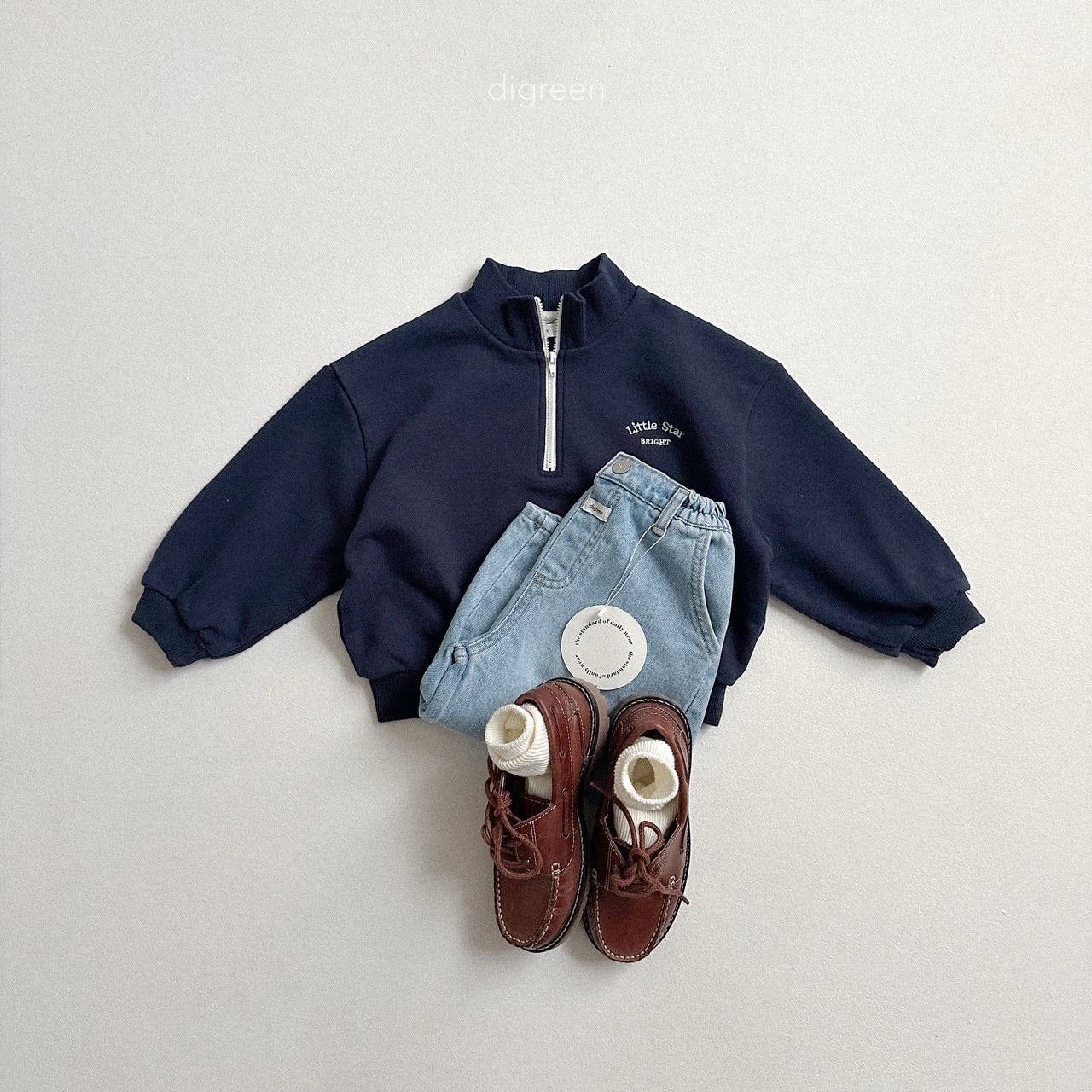 digreen little zip-up (90-130cm)