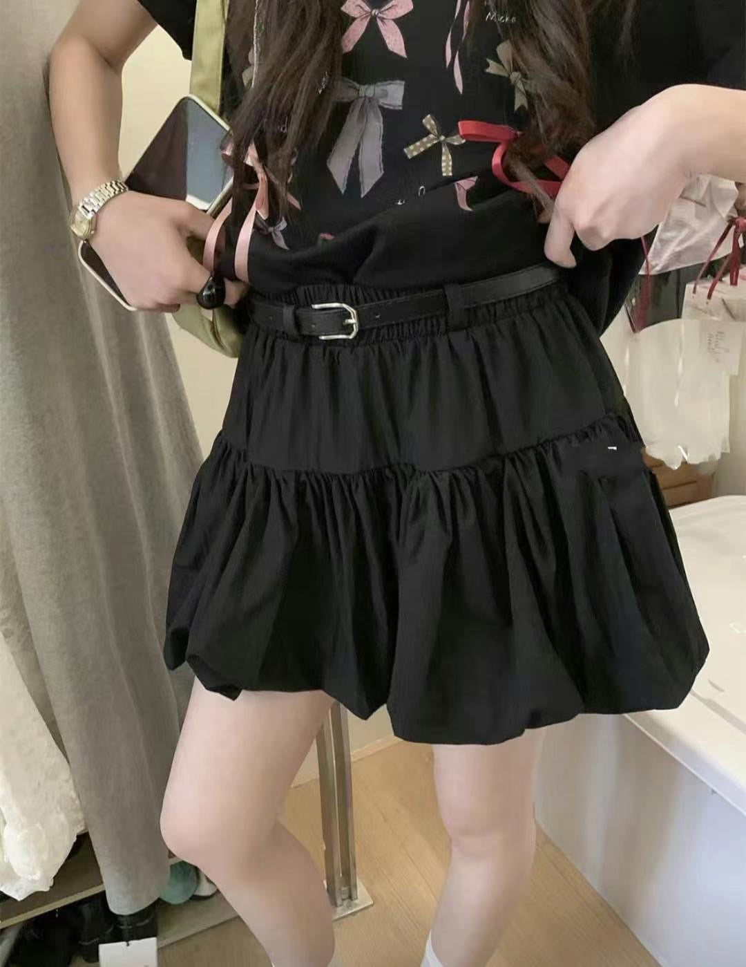 連Belt泡泡裙褲 *共3色