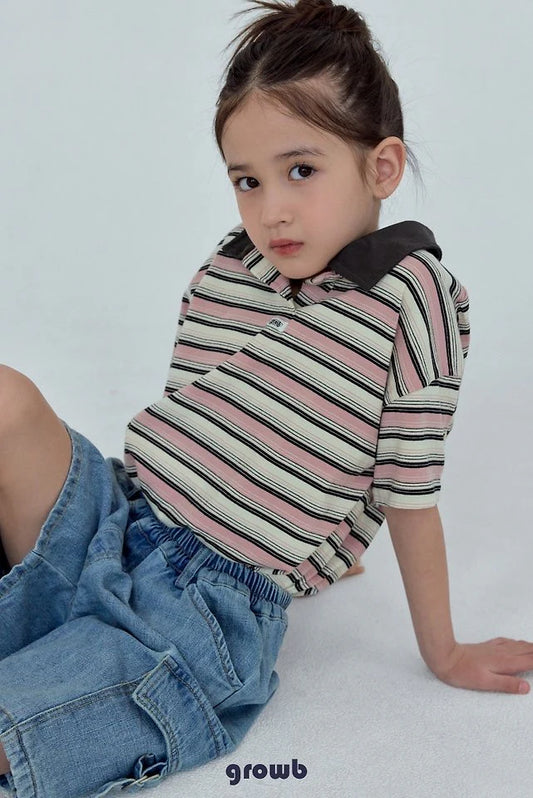 Growb Track Collar Tee (90-155cm)