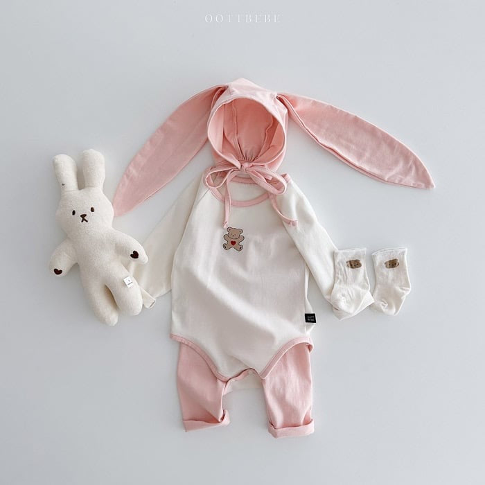 oottbebe sweet modal suit+leggings set(3-12m)