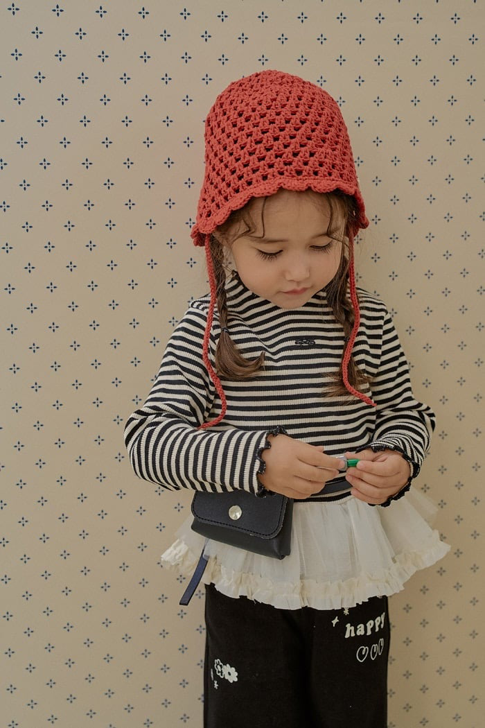 momoann ribbed long tee (90-130cm)