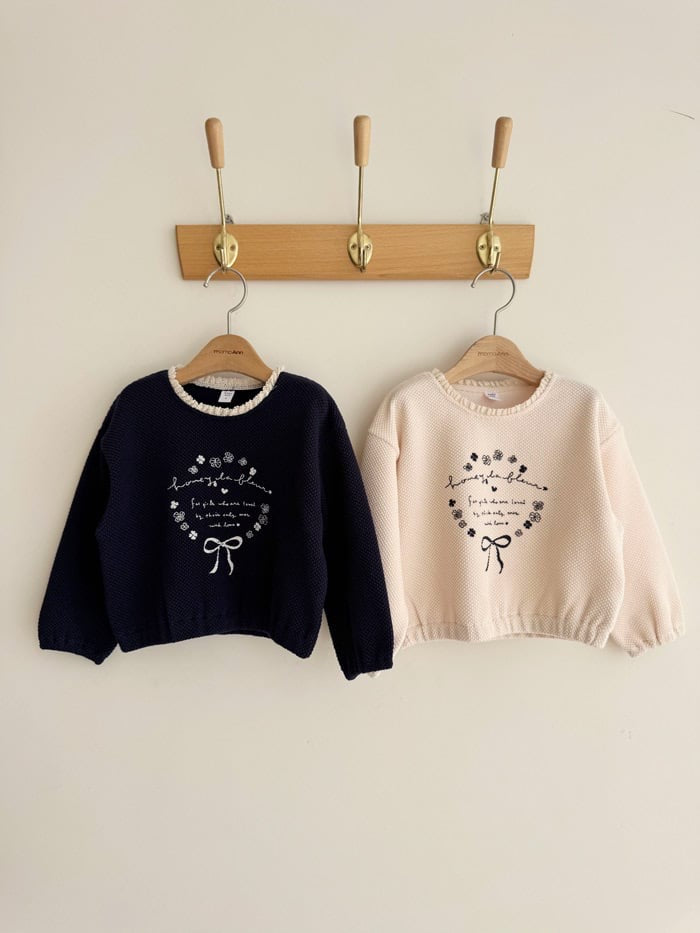 momoann keely waffle tee (90-130cm)