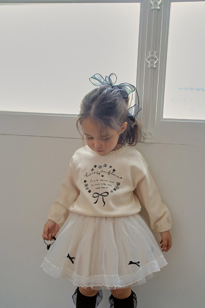 momoann keely waffle tee (90-130cm)