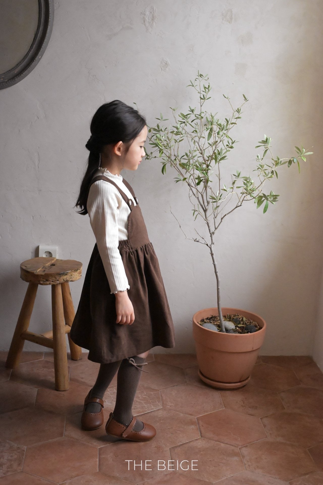 the beige earring suspender ops (80-120cm)