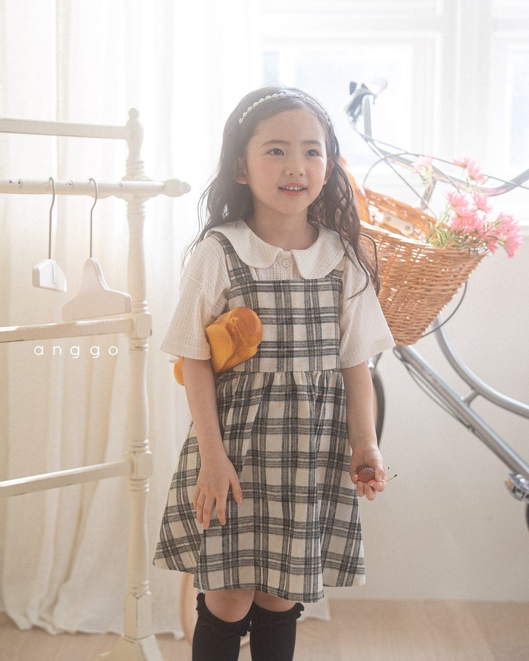 anggo wafer collar t-shirt (80-120cm)