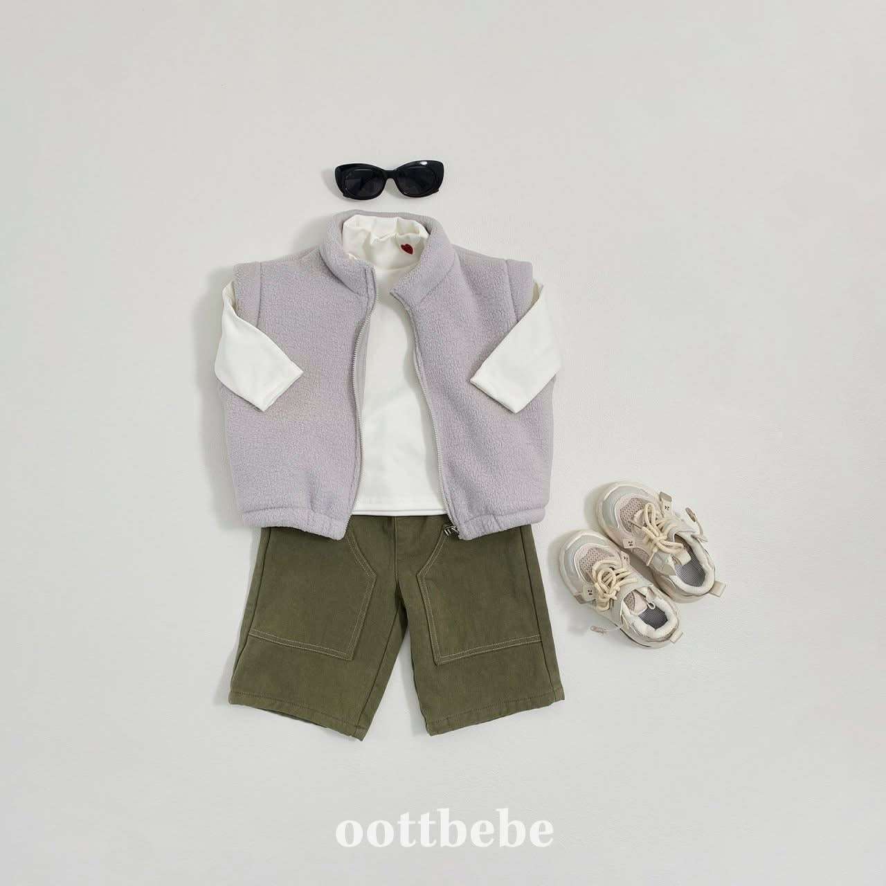 Oottbebe 立領暖暖背心外套 (75-120cm)