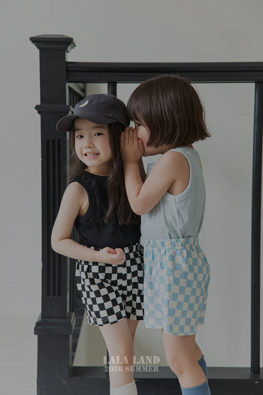 Lalaland checkerboard shorts (75-120cm)