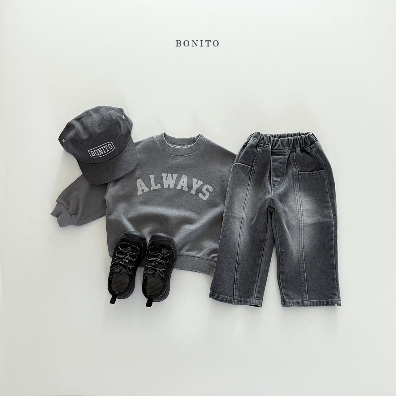 bonito incision brush denim pants (~80-140cm)