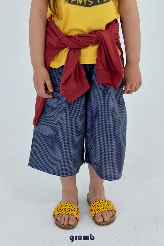 Growb Use Check Pants (90-155cm)