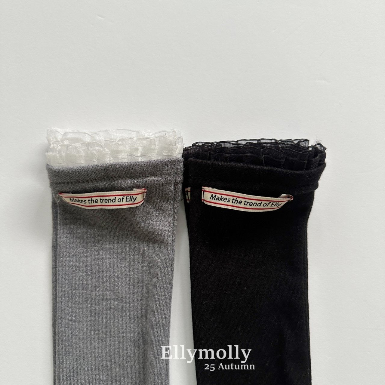ELLYMOLLY frill knee high socks