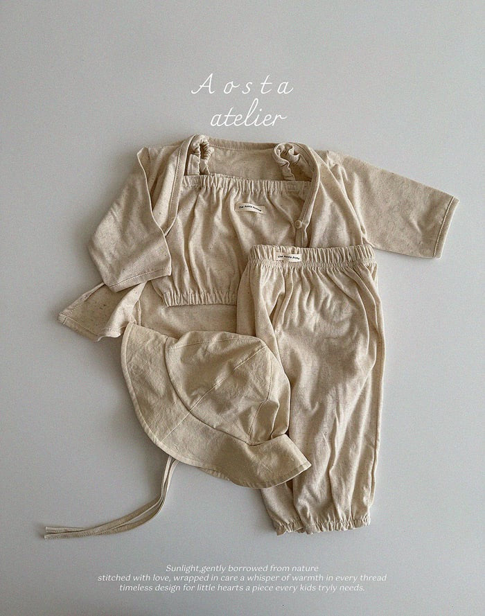 aosta Linen top blouse (70-110cm)