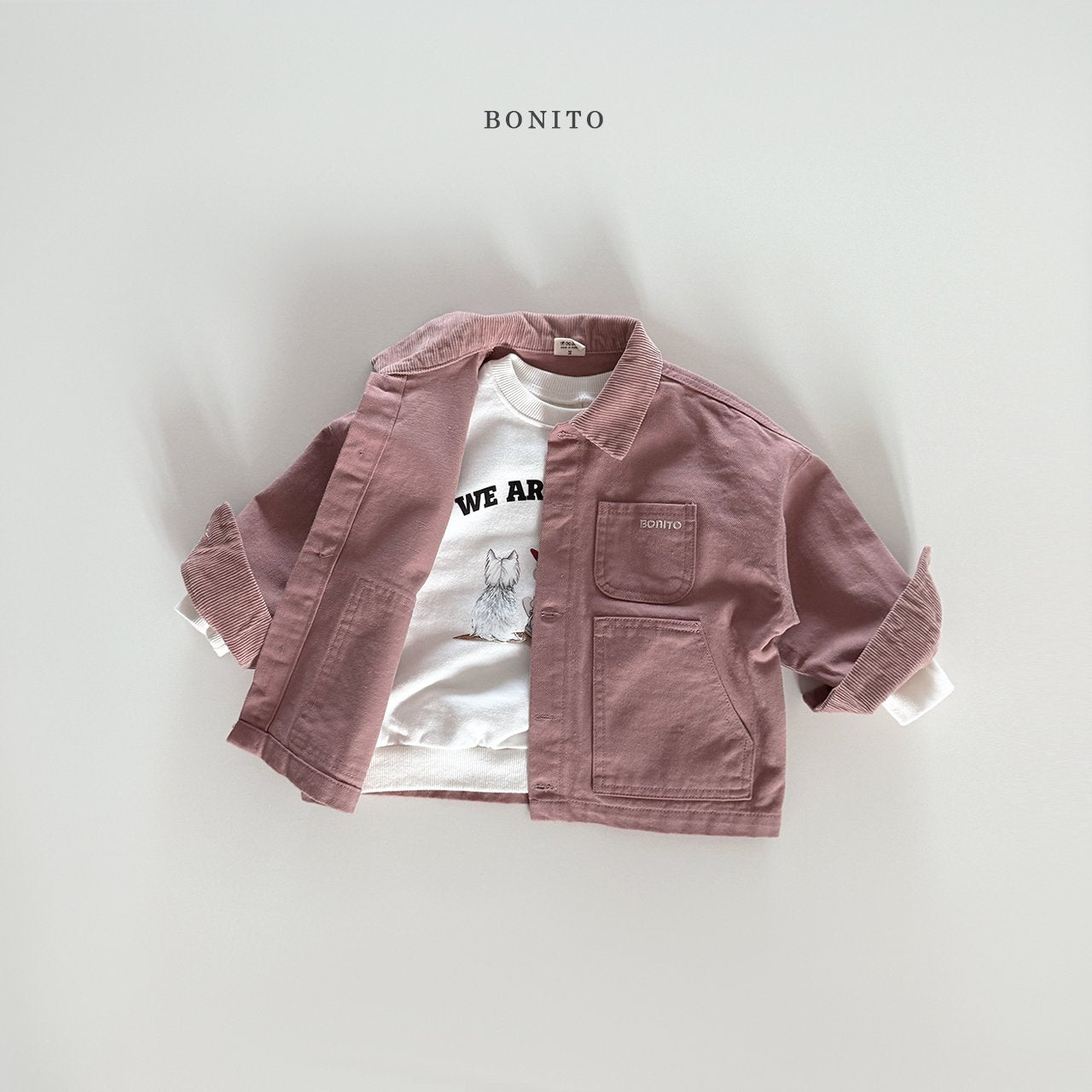 bonito corduroy collar jacket (~80-140cm)