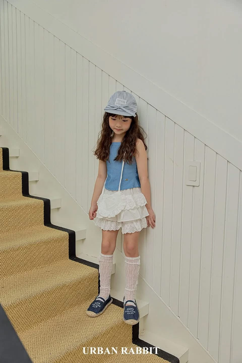 Urban rabbit 牛仔吊帶鬆緊背心 (80-140cm)