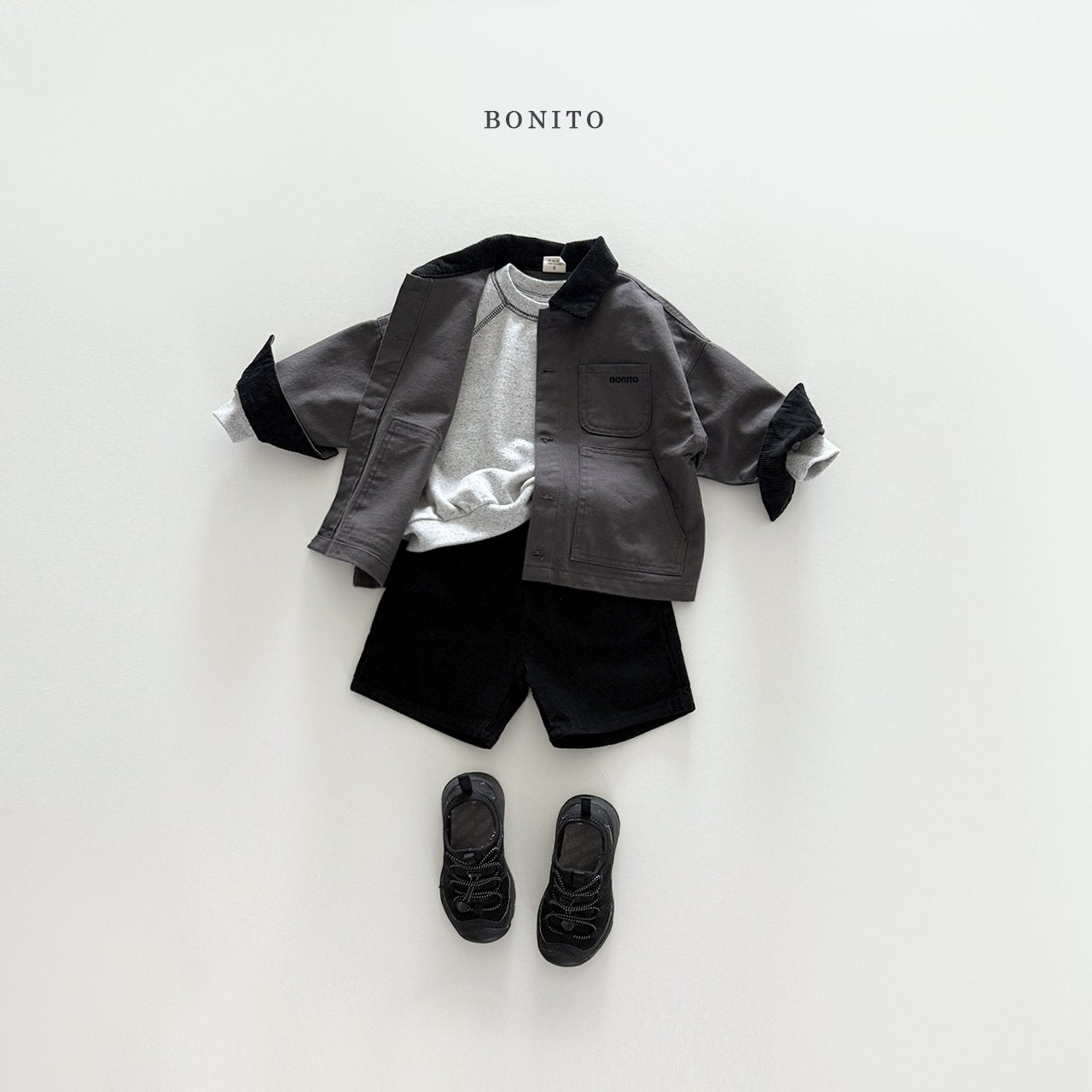 bonito corduroy collar jacket (~80-140cm)