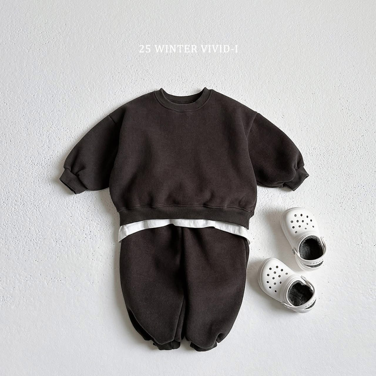 Vivid 素色圓領套裝 (75-135cm)