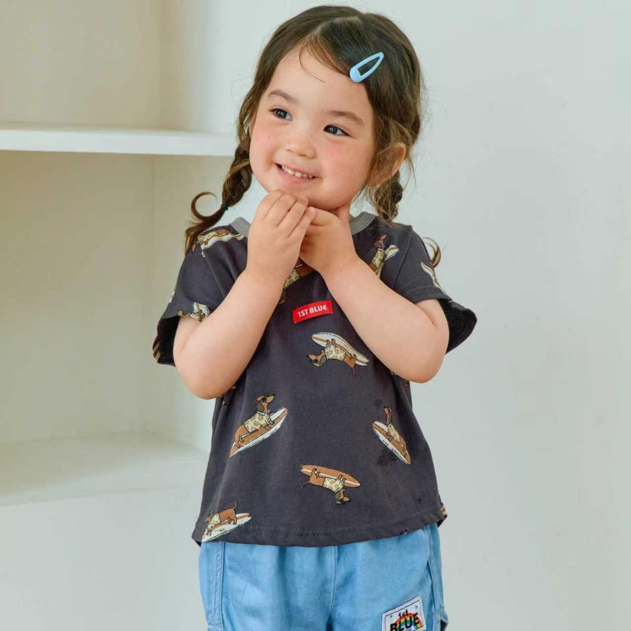 1st 臘腸狗狗Tee (~93-137cm)