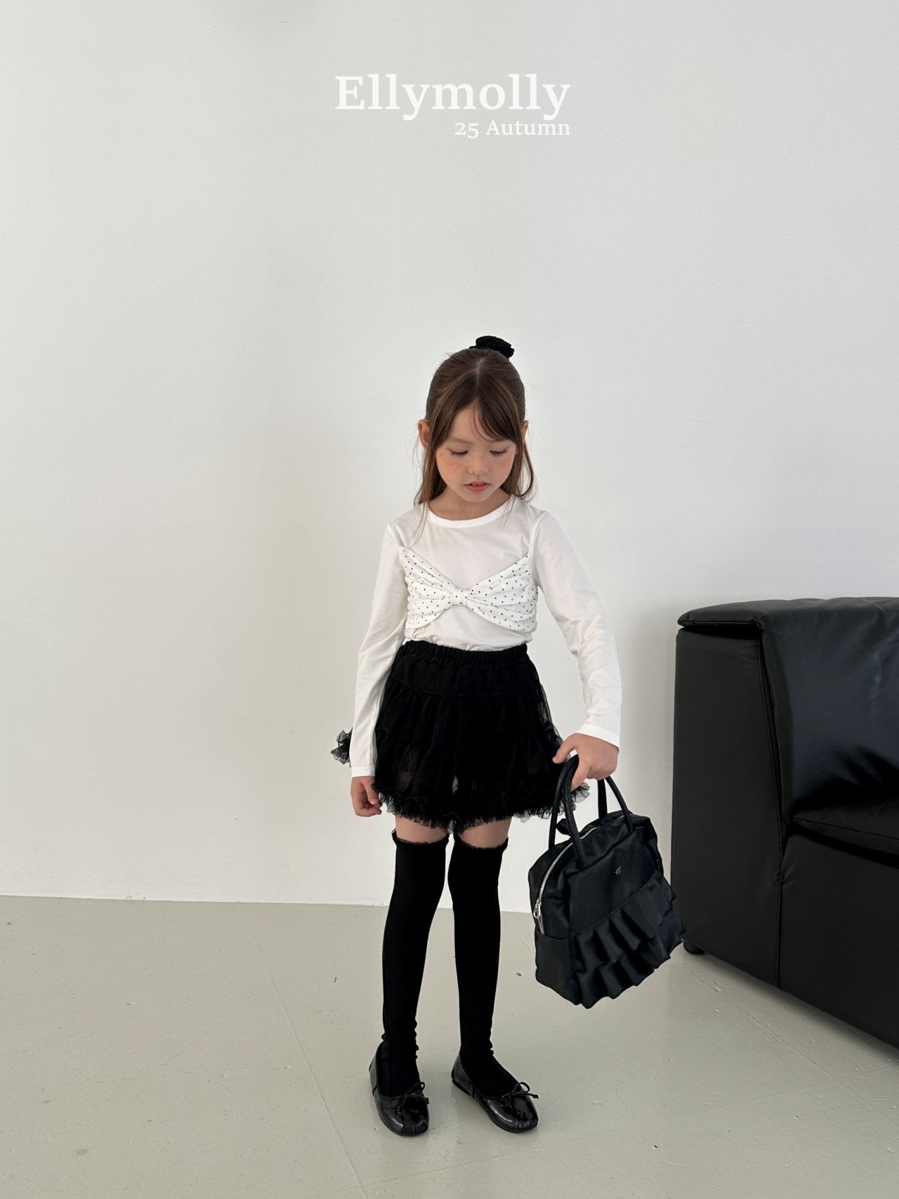 ELLYMOLLY frill knee high socks