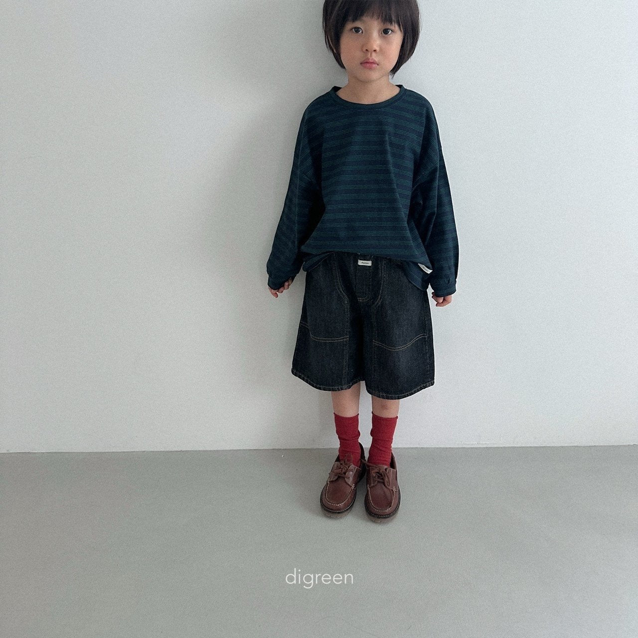 digreen tone-down black socks set (12-23cm)