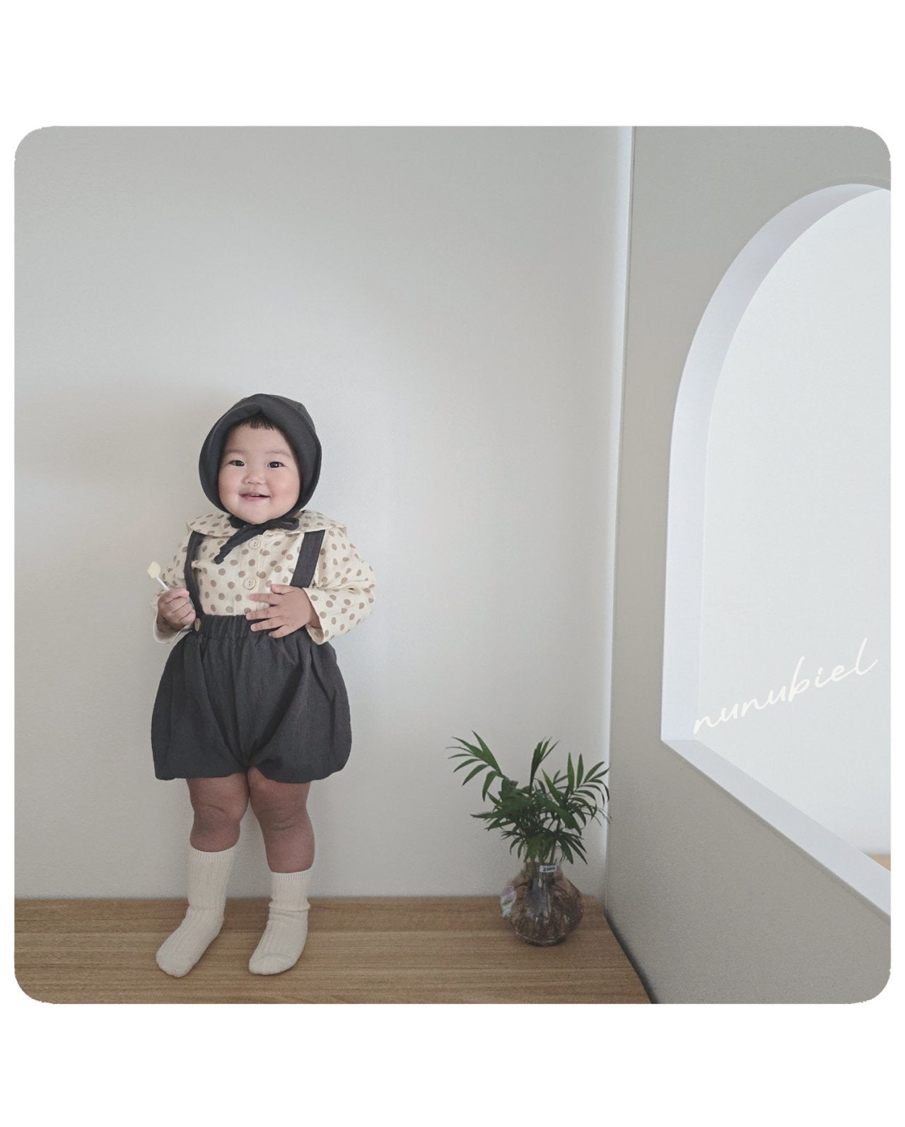nunubiel bebe dot blouse (3-18m)