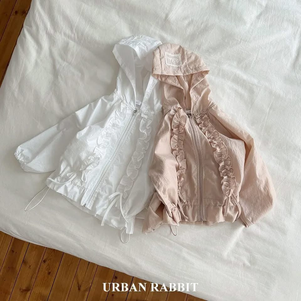 Urban rabbit 可愛荷葉邊連帽外套 (80-140cm)