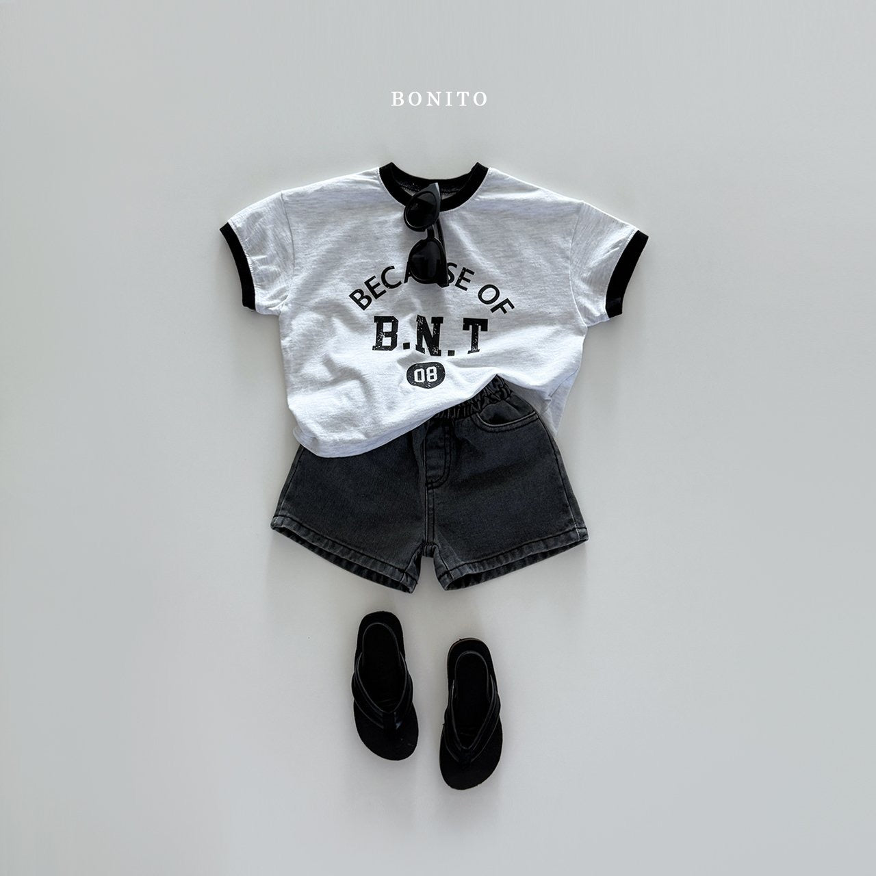 bonito BNT color combination tee (70-140cm)