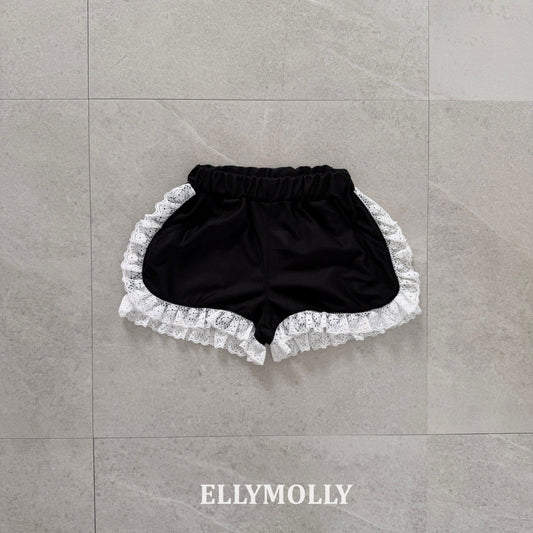 ELLYMOLLY mesh frill shorts (90-145cm)