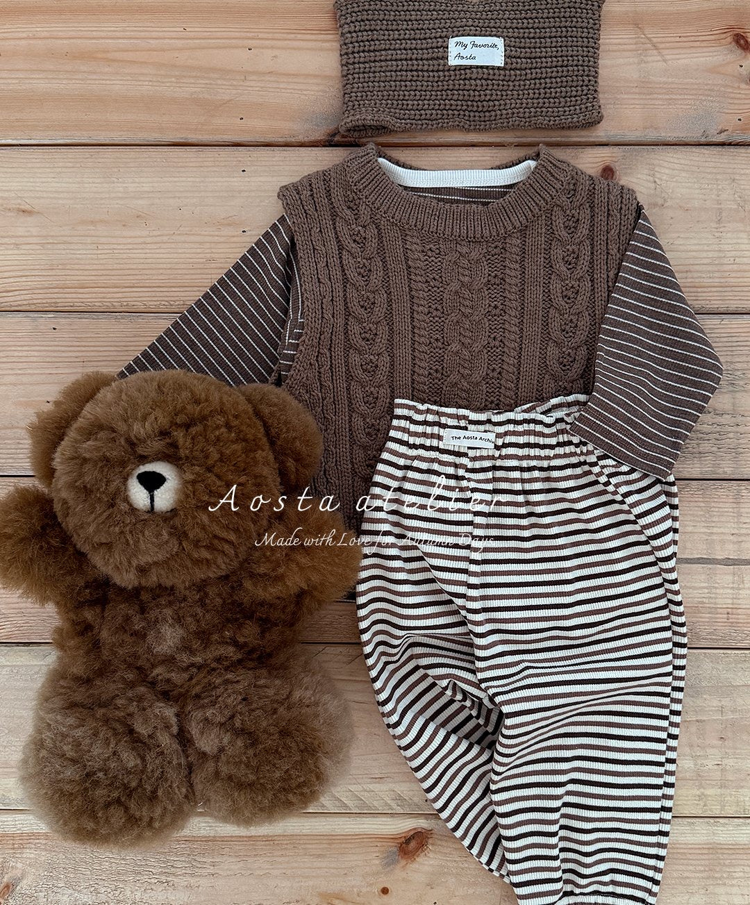 Aosta chocolate pants (~70-115cm)
