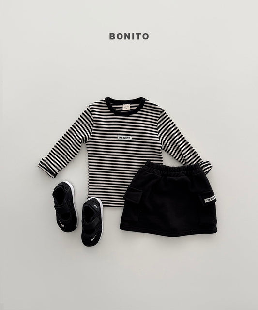 bonito series rib tee (~80-140cm)